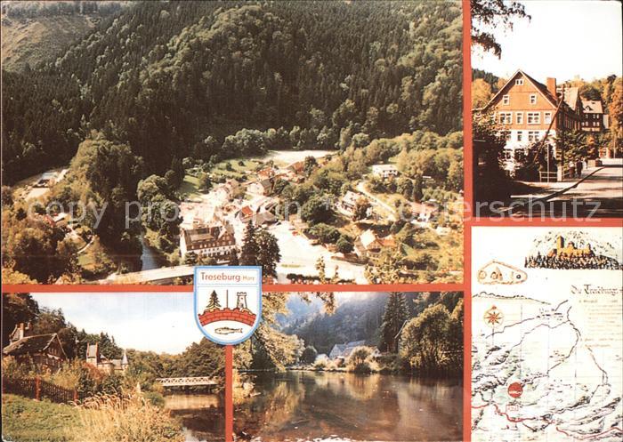 Treseburg Harz Hotel Forelle Bodetal Karte