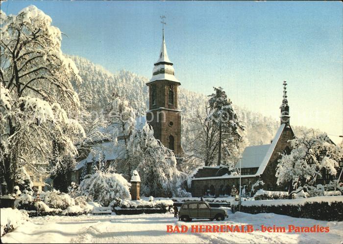 Bad Herrenalb Beim Paradies im Winter Kirchenpartie
