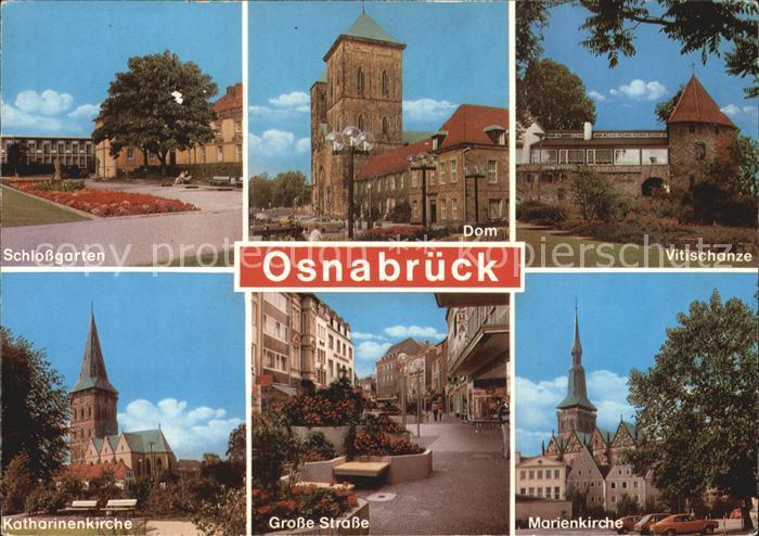 Osnabrueck Dom Schlossgarten Vitischanze Marienkirche Grosse-Strasse