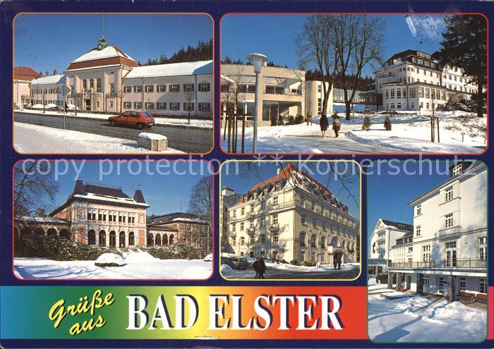 Bad Elster Albert-Bad Klinik-Am Brunnenberg Kurhaus Sachsenhof Haus-Weisse-Elste