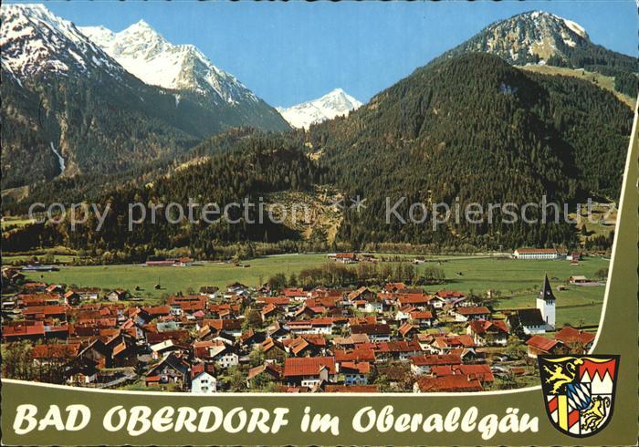 Bad Oberdorf Fliegeraufnahme mit Rotspitze Entschenkopf Horn