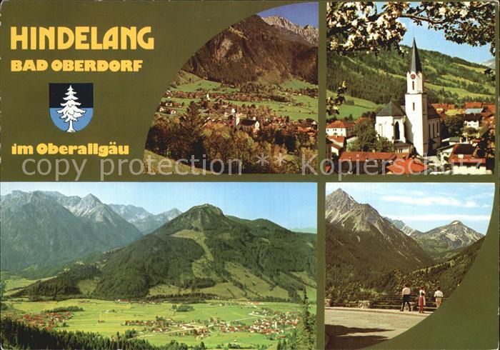 Hindelang Bad Bad-Oberdorf Fliegeraufnahme Kirchenpartie