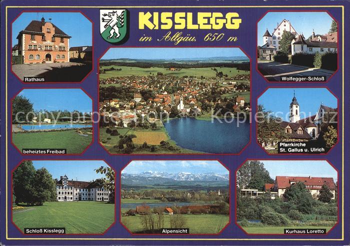Kisslegg Wolfegger-Schloss Freibad Schloss-Kissleg Kurhaus-Loretto