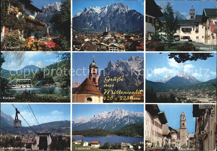 Mittenwald Bayern Kurpark Untermarkt Obermarkt Lautersee