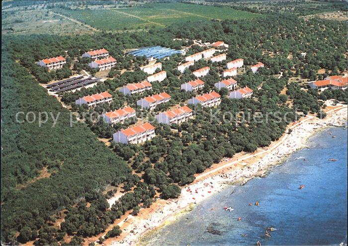 Porec Fliegeraufnahme mit Strand Naturist Solaris