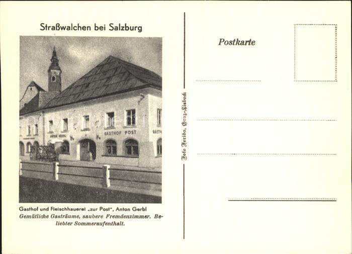 Salzburg Oesterreich Strasswalchen Gasthaus Zur Post