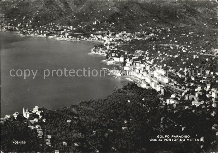 Genova Genua Liguria Fliegeraufnahme Golfo Paradiso