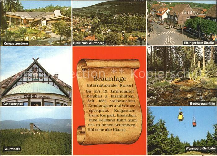 Braunlage Harz Bodewasserfaelle Kurgastzentrum Wurmberg