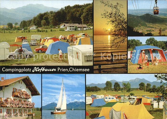 Prien Chiemsee Campingplatz Hofbauer Gondel See