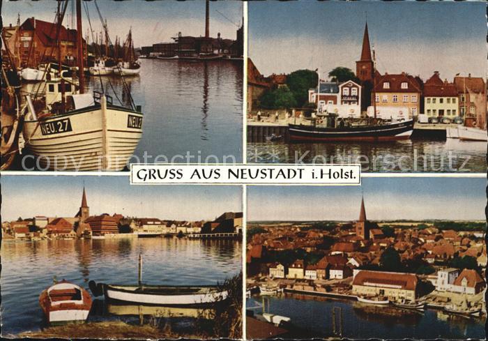 Neustadt Holstein Teilansicht Hafen