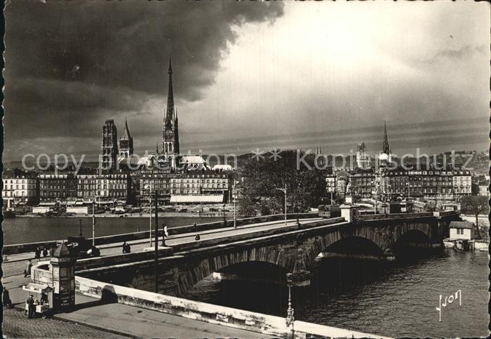 Rouen Les quais au pont Corneille