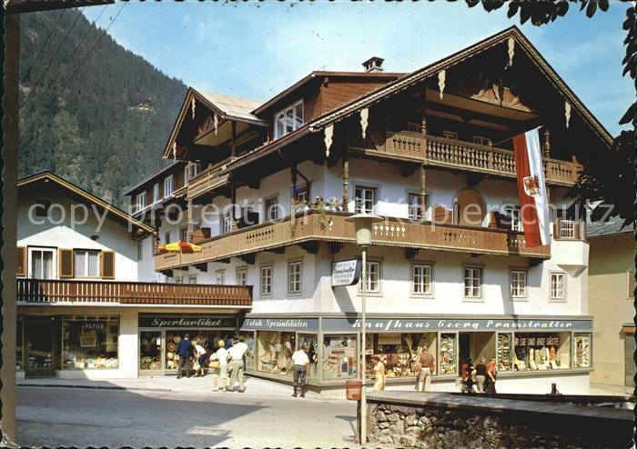 Mayerhofen Kaufhaus Fremdenheim Georg Pramstaller