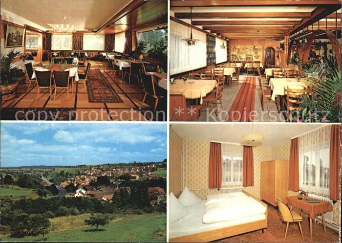 Dornstetten Wuerttemberg Gasthof Pension Sonne Doppelzimmer Speiseraum