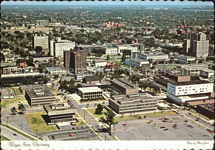 Detroit Michigan Fliegeraufnahme Wayne State Univerity
