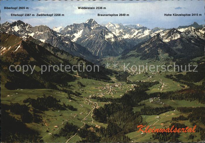 Mittelberg Kleinwalsertal Biberkopf Elferkopf Widderstein