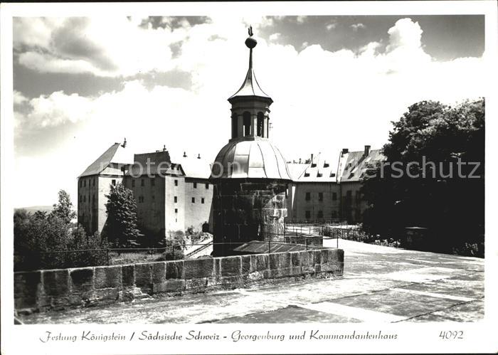 Koenigstein Saechsische Schweiz Festung