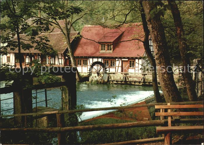 Blaubeuren Blautopf mit Hammerschmiede