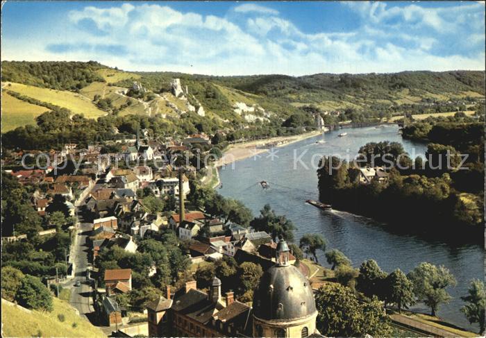 Les Andelys Fliegeraufnahme Chateau er Seine