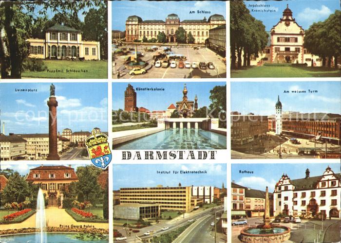 Darmstadt Prinz-Emil-Schloesschen Luisenplatz Schloss Kuenstlerkolonie