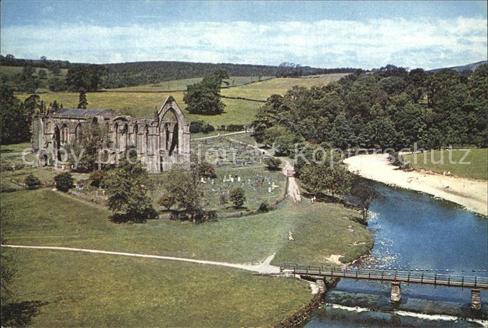Yorkshire Humber Fliegeraufnahme Bolton Abbey