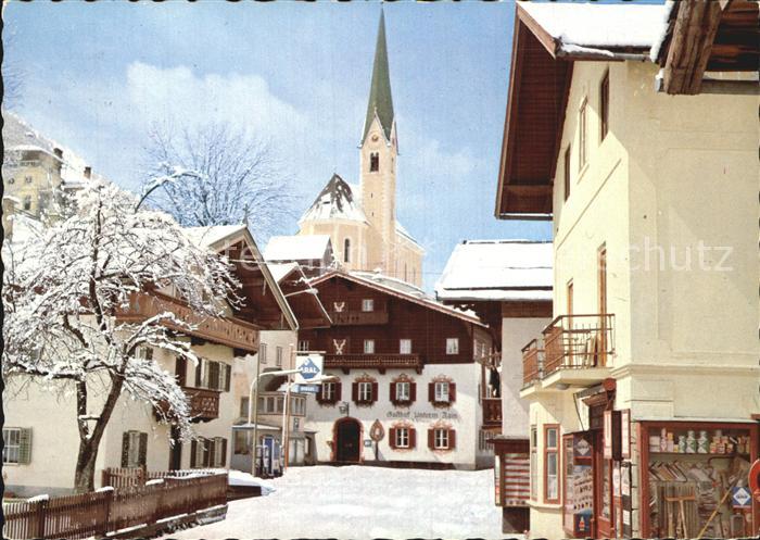 Kirchberg Tirol Dorfstrasse Gasthof Unterm Rain