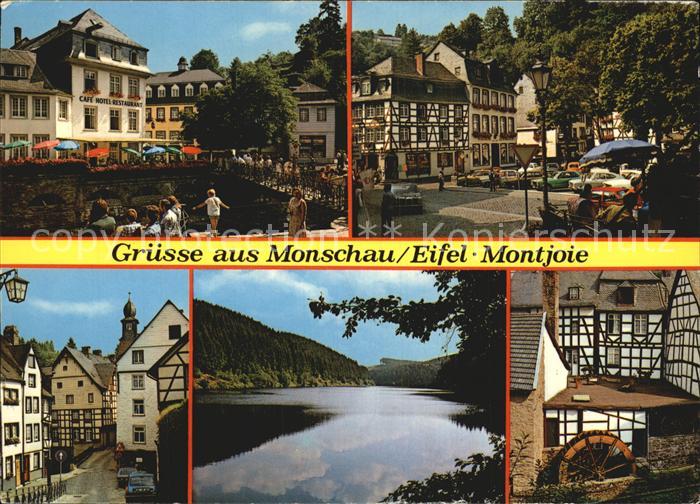 Monschau Montjoie NRW mit Perlbachtalsperre Wassermuehle
