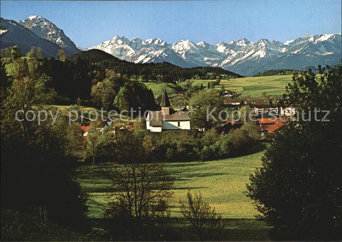 Berghofen Sonthofen mit Rubihorn und Maedelgabelgruppe