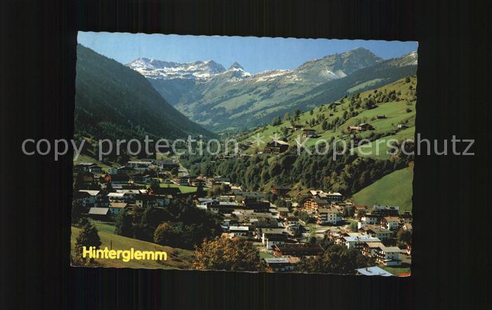 Hinterglemm Saalbach Fliegeraufnahme mit Talschluss Seisenbergklamm