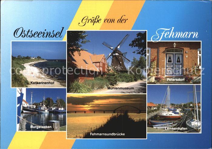 Insel Fehmarn Petersdorf Lemkenhafen Sundbruecke Katharinenhof Muehlenmuseum Bur