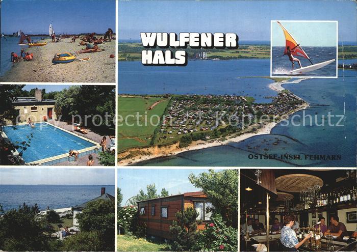 Burg Fehmarn Fliegeraufnahme Wulfener-Hals Strand Freibad