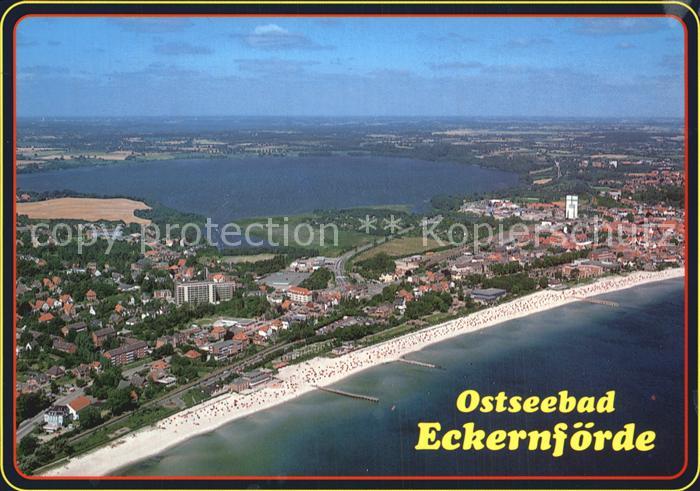 ECKERNFoeRDE Ostseebad Fliegeraufnahme mit Strand