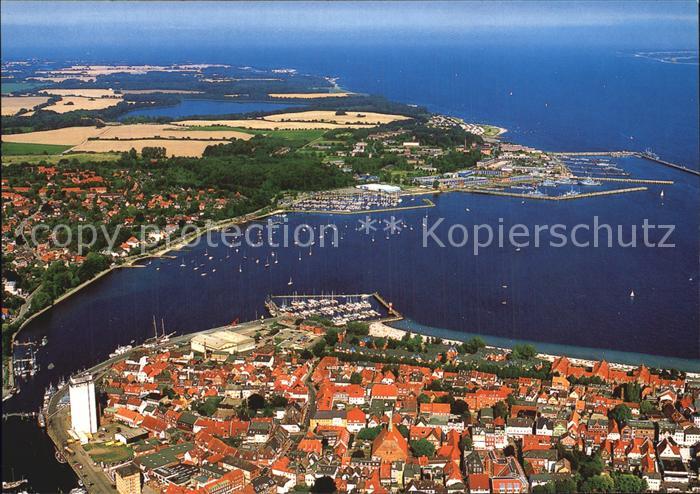 Barkelsby Fliegeraufnahme mit Hafen