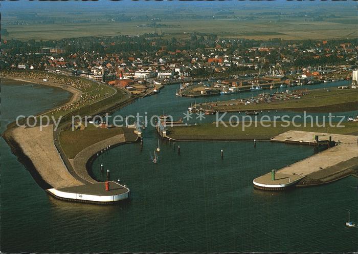 Buesum Nordseebad Fliegeraufnahme Hafeneinfahrt