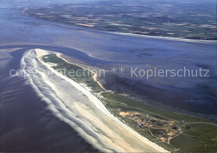 Amrum Fliegeraufnahme Odde mit Insel-Foehr