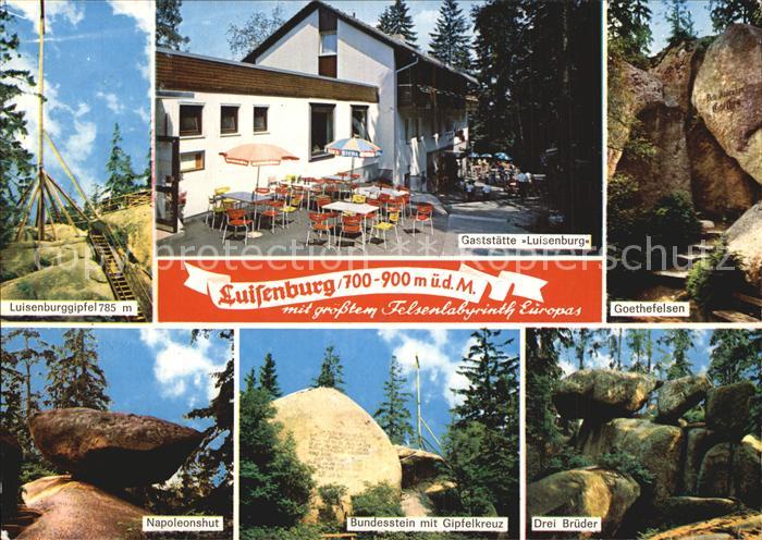 Luisenburg Restaurant Goethefelsen Luisengipfel Napoleonshut
