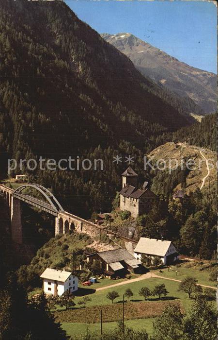 Tirol Region Tisanerbruecke mit Schloss-Wiesberg