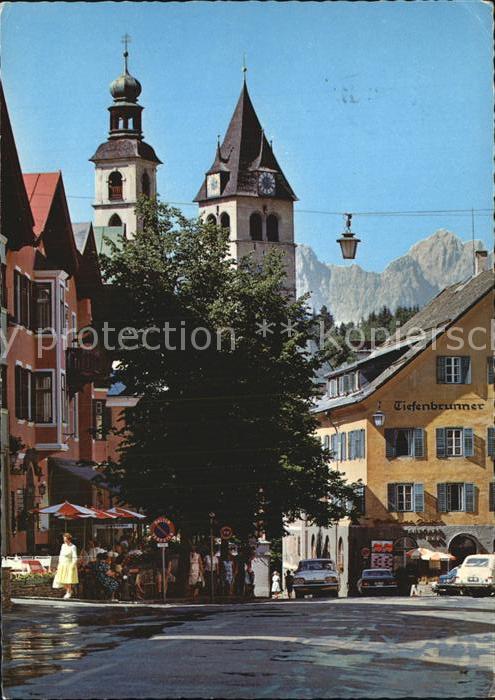 Kitzbuehel Tirol Vorderstadt gegen Wilden Kaiser