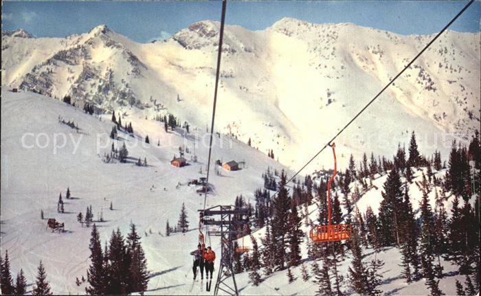 Alta Utah Skiing area in the Wasatch Mountains