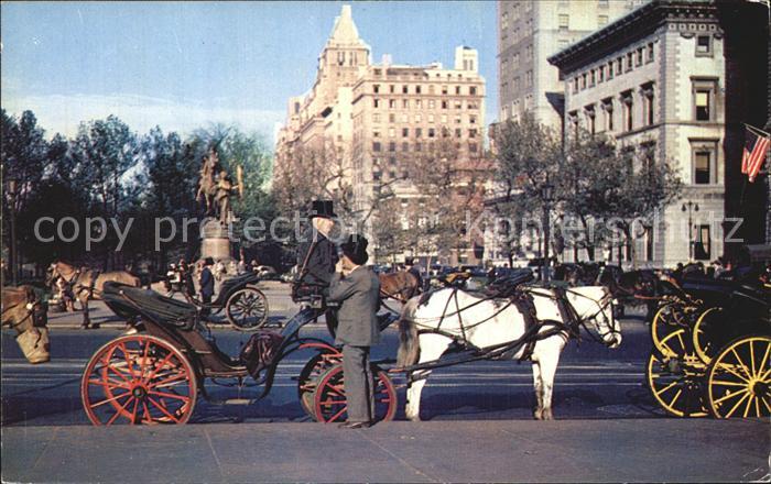 New York City Carriages on 59th Street Pferdekutschen