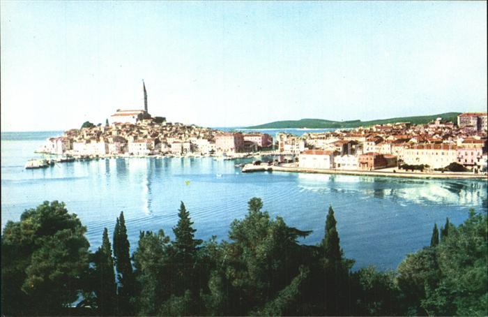 Rovinj Istrien Panorama Halbinsel Bucht