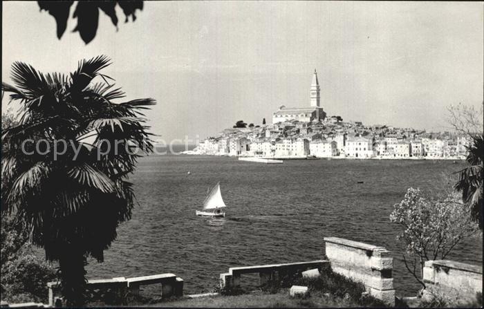 Rovinj Istrien Blick auf die Altstadt Kirche