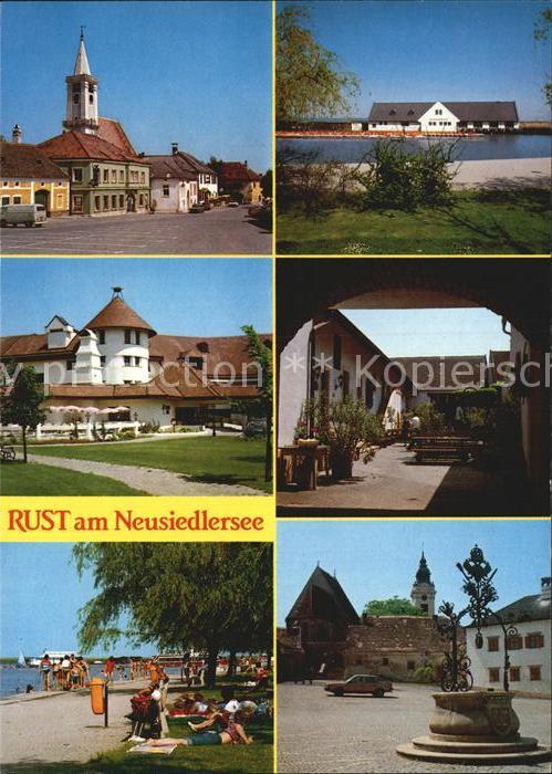 Rust Burgenland Kirche Seerestaurant Seehotel Badestrand Fischerkirche Brunnen