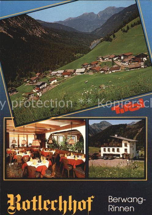 Rinnen Tirol Gesamtansicht mit Alpenpanorama Gasthof Sportpension Rotlechhof