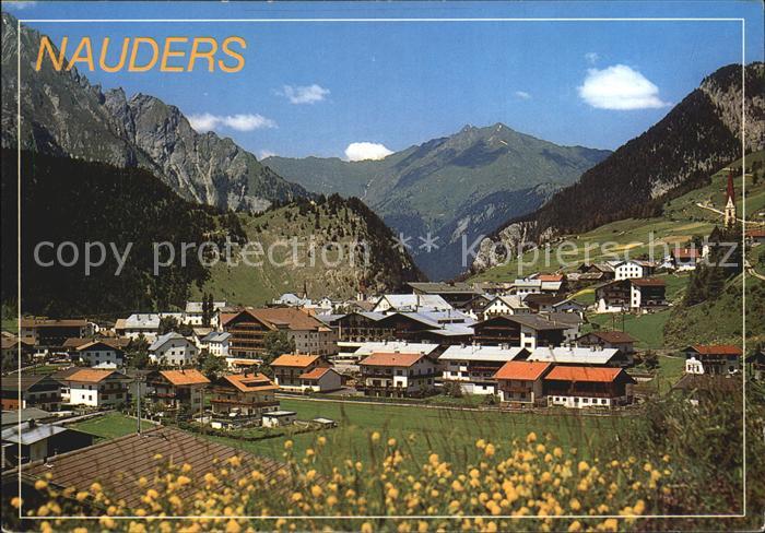 Nauders Tirol Sommerpanorama Oberinntal Blumenwiese Alpenpanorama