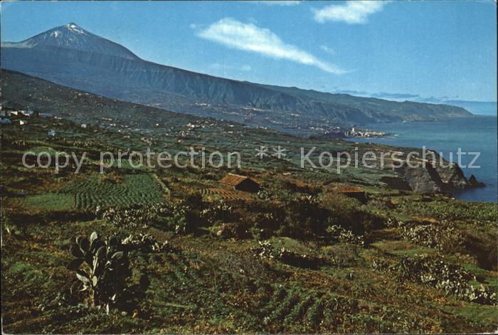 Tenerife Paisaje al fondo El Teido Landschaftspanorama Vulkan