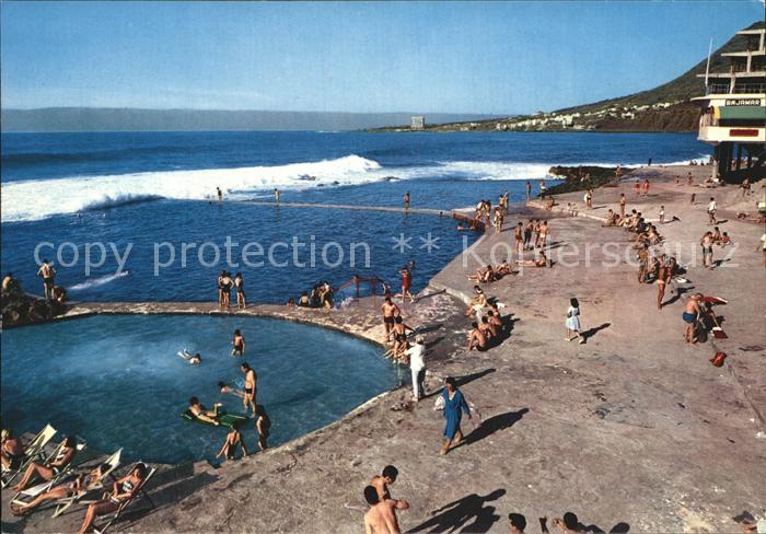 Bajamar Tenerife Piscinas naturales Naturschwimmbad Kueste