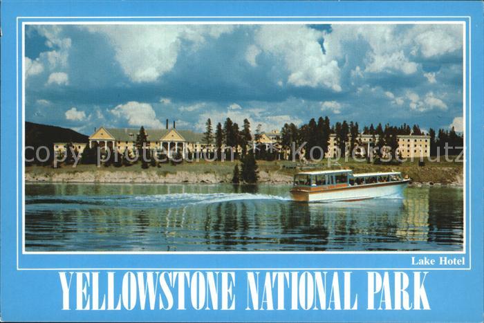 Yellowstone National Park Lake Hotel Boat