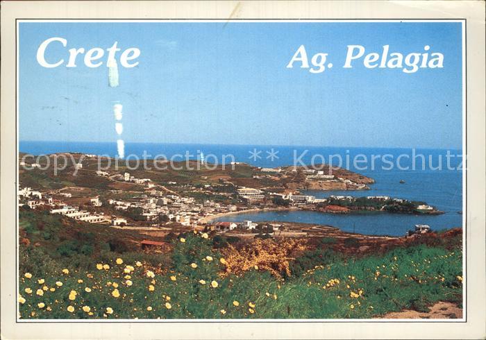 Agia Pelagia Panorama Hafen Kueste
