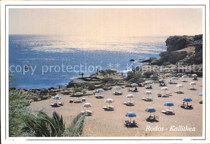 Kallithea Rhodos Strand Kueste