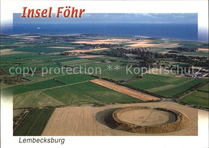 Borgsum Lembecksburg Ringwallanlage 9. Jhdt. Fliegeraufnahme